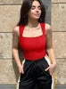 2025 Wholesale Women's Bodysuit Jumpsuit European American Fashionable Design Oversized Square Tight Skinny Fit Solid for Summer