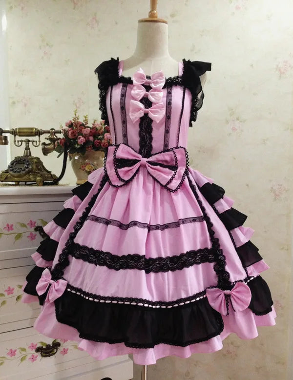Classical Maid Cosplay Costumes Lolita  Princess Girl Plus Size Apron Maid Outfits Anime Pink Cute Girl Party Princess Dress