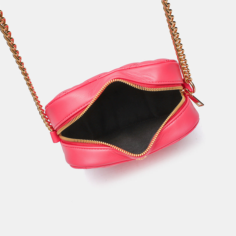 Bag Women's Summer High-end European and American Cross-border Women's Bag Love Diamond Bag Shoulder Bag Chain Women's Bag Crossbody Bag