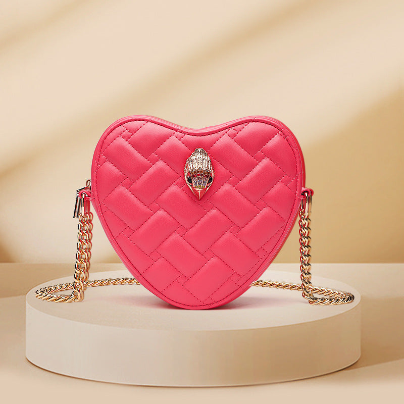 Bag Women's Summer High-end European and American Cross-border Women's Bag Love Diamond Bag Shoulder Bag Chain Women's Bag Crossbody Bag