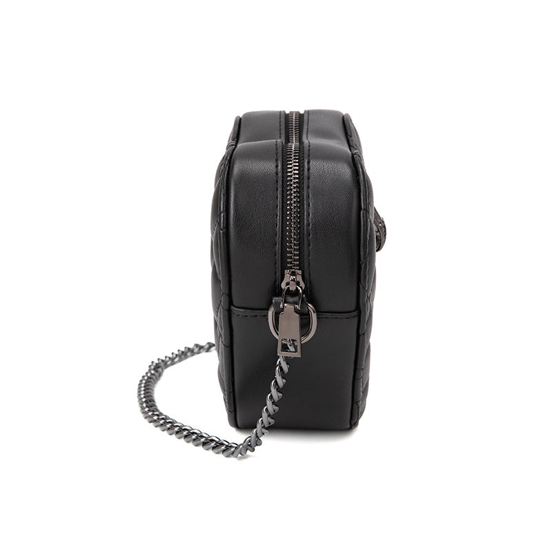 European and American Cross-border Women's Bag Peach Heart Diamond Crossbody Bag Eagle Bird Head Shoulder Bag Chain Women's Bag Guangzhou KurtGeiger