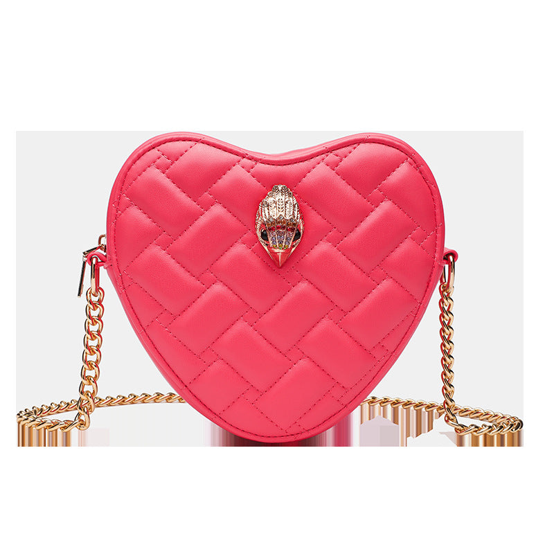 Bag Women's Summer High-end European and American Cross-border Women's Bag Love Diamond Bag Shoulder Bag Chain Women's Bag Crossbody Bag