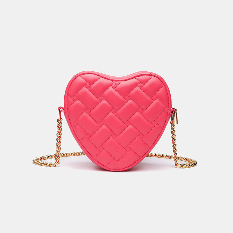 Bag Women's Summer High-end European and American Cross-border Women's Bag Love Diamond Bag Shoulder Bag Chain Women's Bag Crossbody Bag