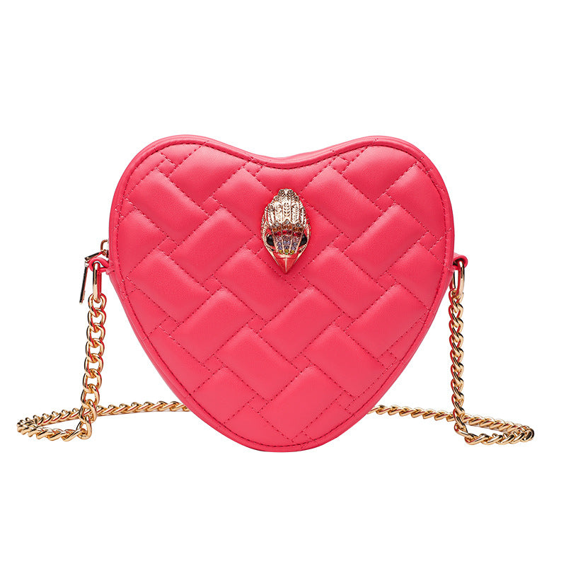Bag Women's Summer High-end European and American Cross-border Women's Bag Love Diamond Bag Shoulder Bag Chain Women's Bag Crossbody Bag