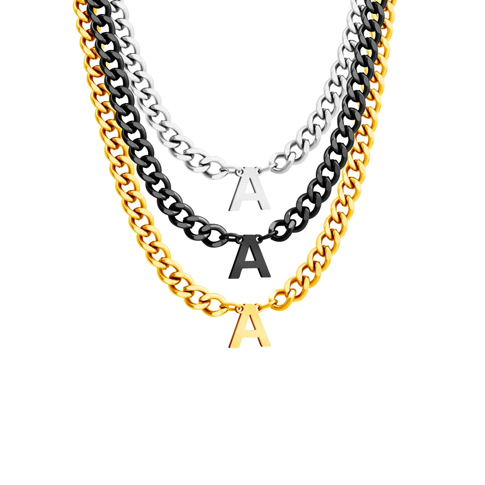 Initial Necklace Chain Initial Necklace Personalized Letter Initial Necklace Rope Chain Necklace With Initial чокер из бисера