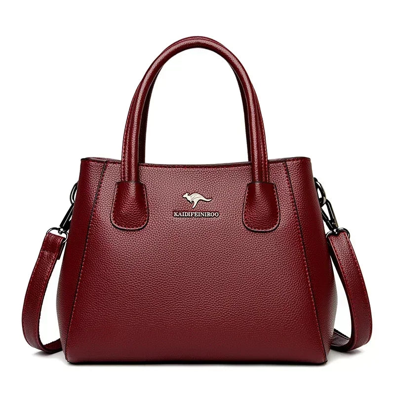Luxury Handbags Women Bags Designer 3 Layers Soft Leather Shoulder Crossbody Sac Ladies Large Capacity Shopping Messenger Tote