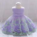 Baby Girl Frist Birthday Baptism Dresses Kids Lace Flower Dress for Little Girls Party Wedding Toddler Infant Christmas Clothing