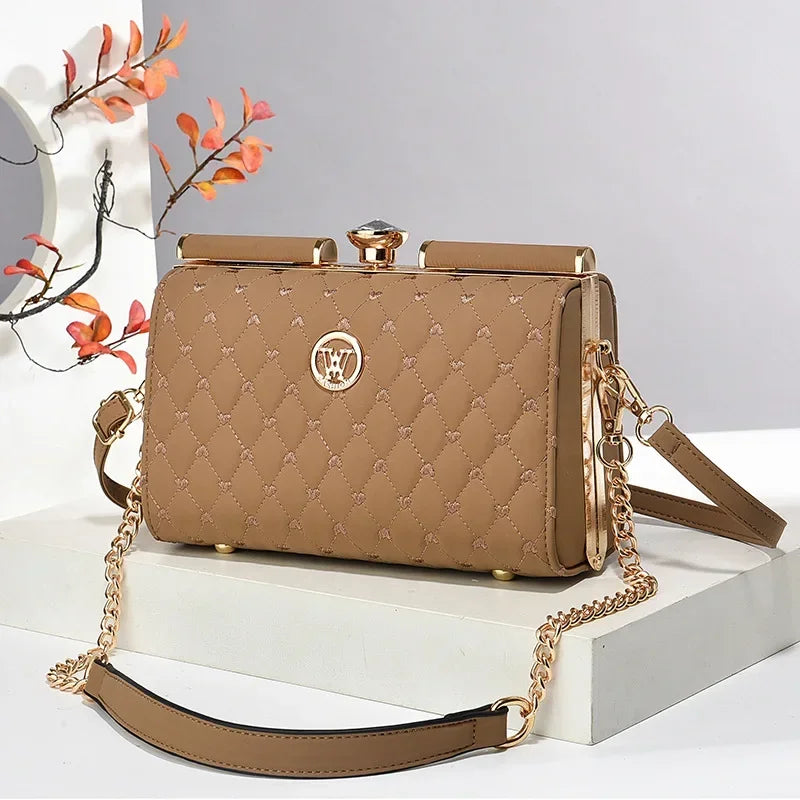 Brand Chain Womens Crossbody Bag Leather Luxury Handbag Women Bags Designer Women Handbags High Quality Ladies Banquet Bags