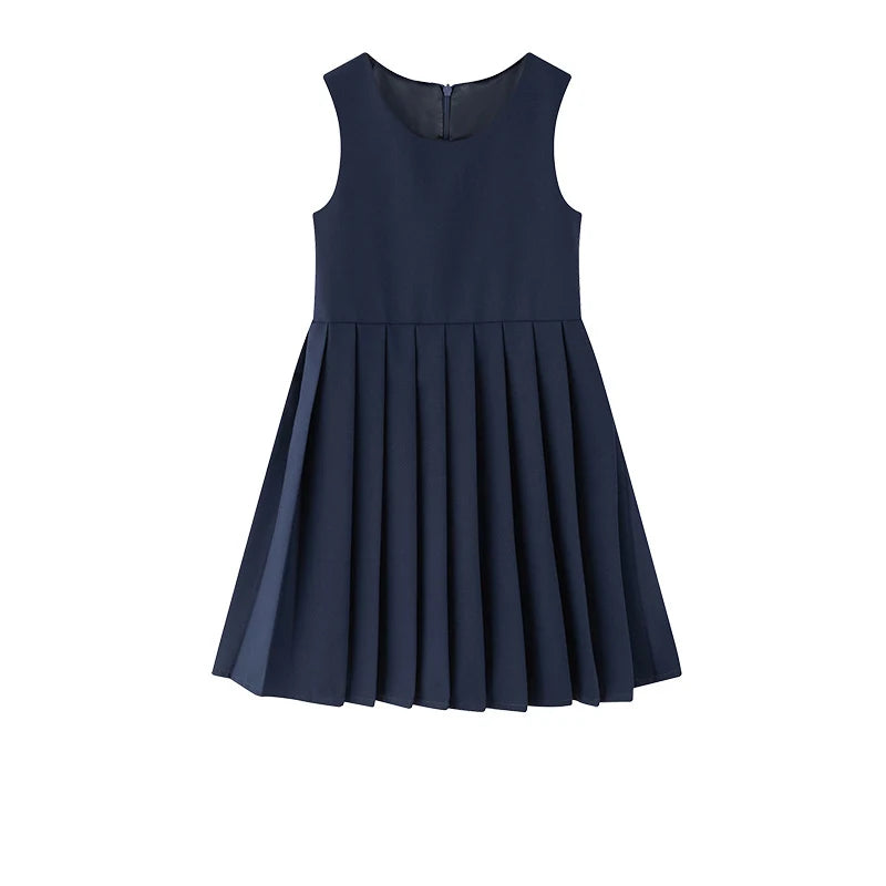 Preppy Young Girls Blazer Dress For Child School Occasion Costumes Elegant Girls Suit Formal Pleated Dress 4 5 6 8 9 10 11 12 14