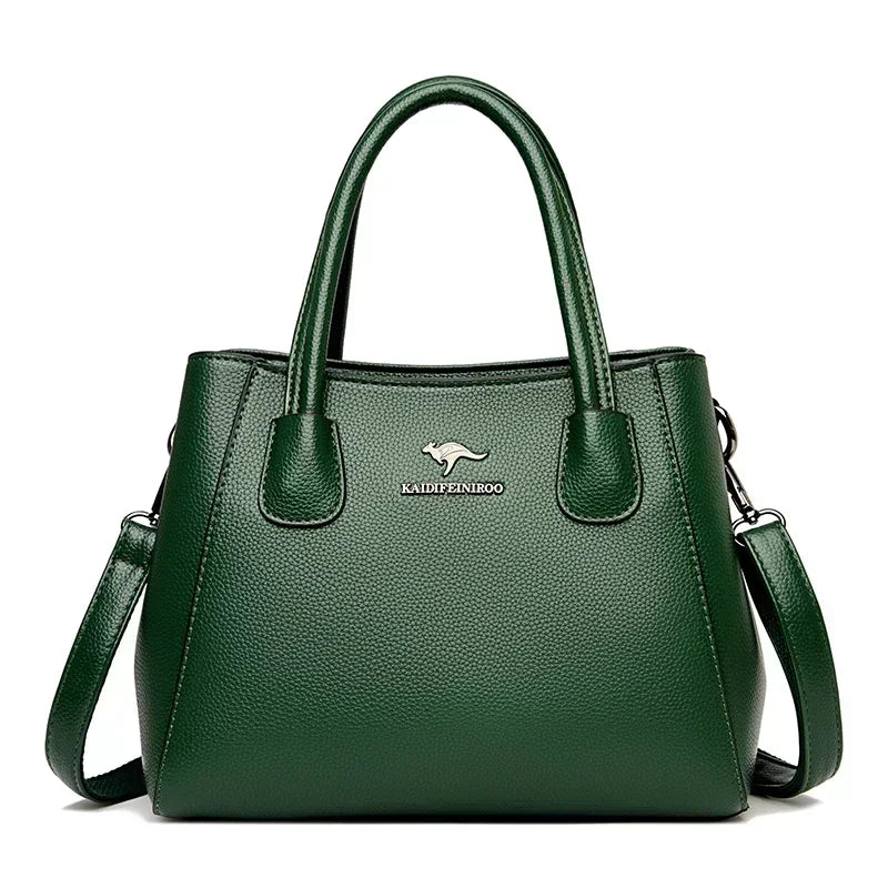 Luxury Handbags Women Bags Designer 3 Layers Soft Leather Shoulder Crossbody Sac Ladies Large Capacity Shopping Messenger Tote