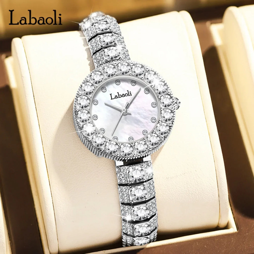 New Women's Wristwatch Retro Diamond Bracelet Business Ladies Luxury Watches Simple Gorgeous Quartz Watch