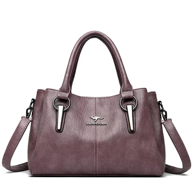 Luxury Handbags Women Bags Designer 3 Layers Soft Leather Shoulder Crossbody Sac Ladies Large Capacity Shopping Messenger Tote