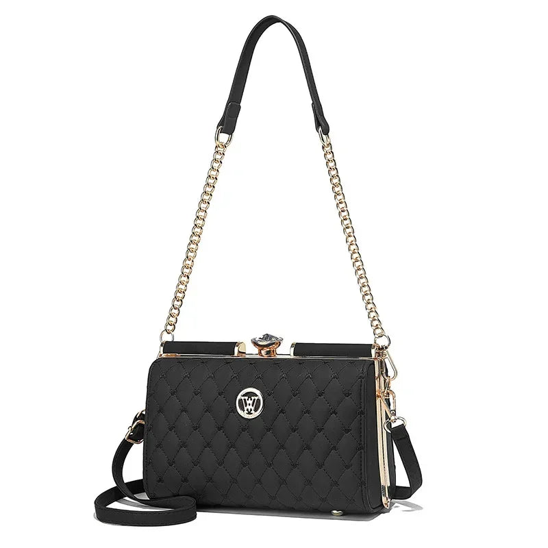 Brand Chain Womens Crossbody Bag Leather Luxury Handbag Women Bags Designer Women Handbags High Quality Ladies Banquet Bags