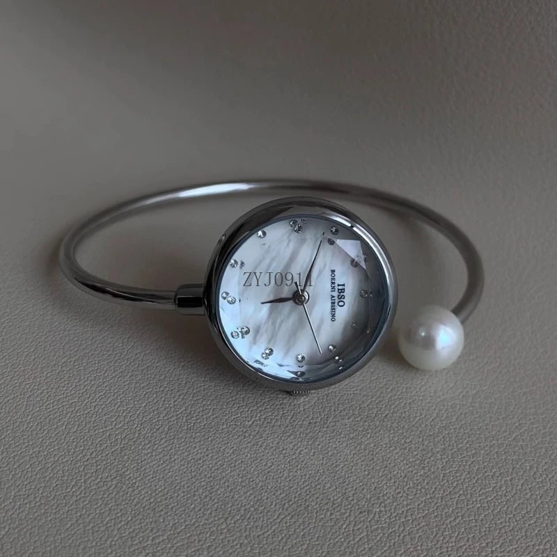 Y Mother of Pearl Bracelet Steel Belt High Gentle and Lovely Ladies Quartz Watch Temperament Niche Women's Watch