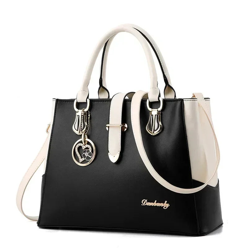 JBTP Sweet Handbags for Women New Fashion Designer PU Leather Shoulder Bags Female Top-Handle Tote Crossbody Messenger Bag