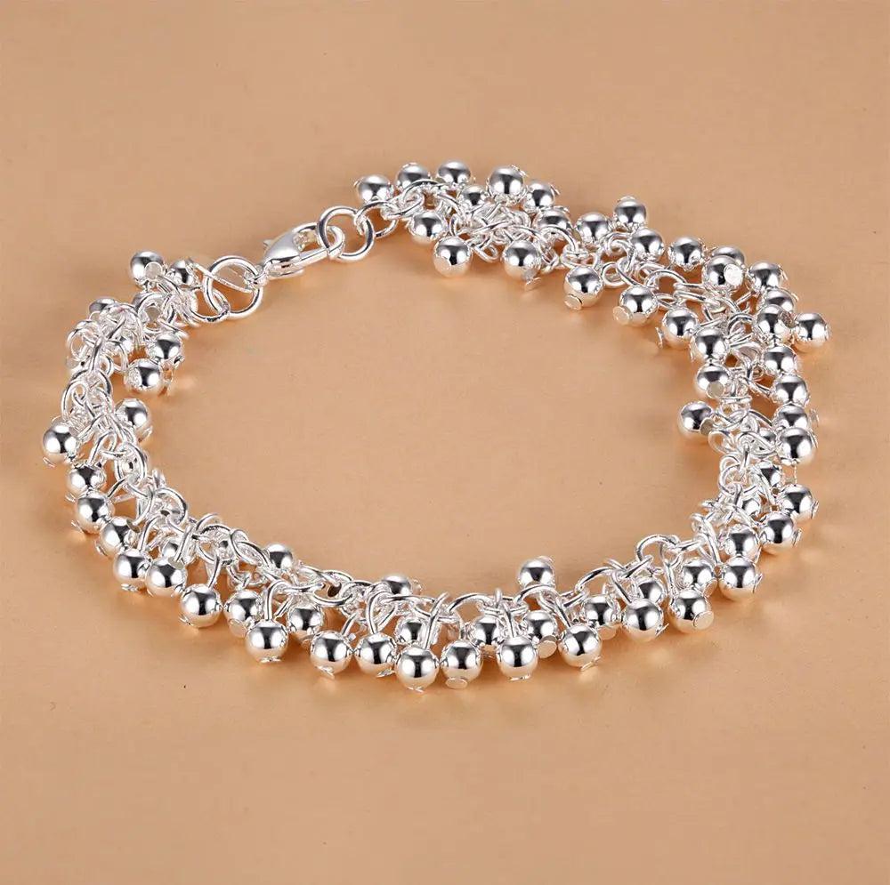 New 925 Sterling Silver Bracelet Bead High Quality Romance Chain For Women Fashion Engagement Party Wedding Jewelry Gift