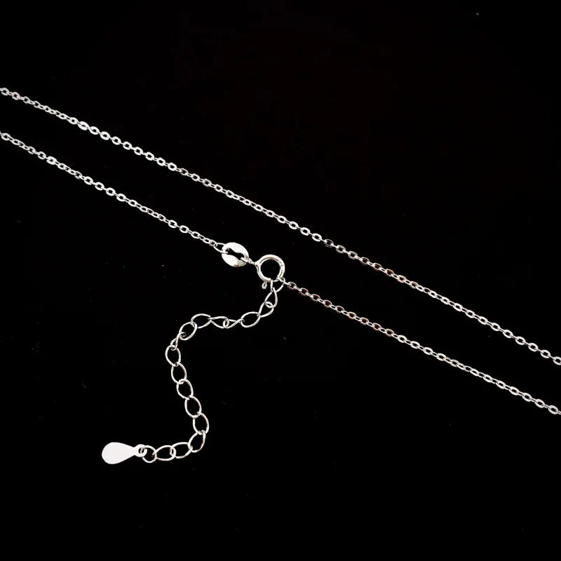 Mermaid Tail Necklace for Women – White Shell Inlay, Exquisite Light Luxury Collarbone Chain