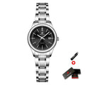 ERNIE KLEIN Women’s Watch Luxury Gold Watch OriginalDate Week Stainless Steel Waterproof Luminous Elegant Dress Ladies' Watches