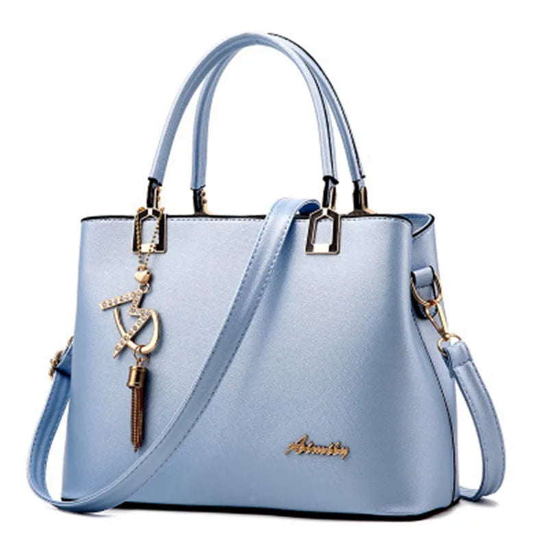 Women Handbag Patchwork Shoulder Messenger Office Work PU Leather Women Bag Ladies Luxury Handbag Vintage Large Shoulder Bag
