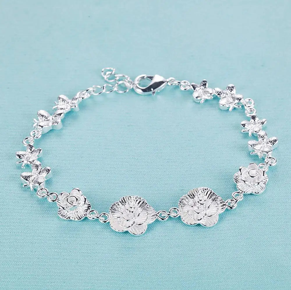 New 925 Sterling Silver Bracelet Bead High Quality Romance Chain For Women Fashion Engagement Party Wedding Jewelry Gift