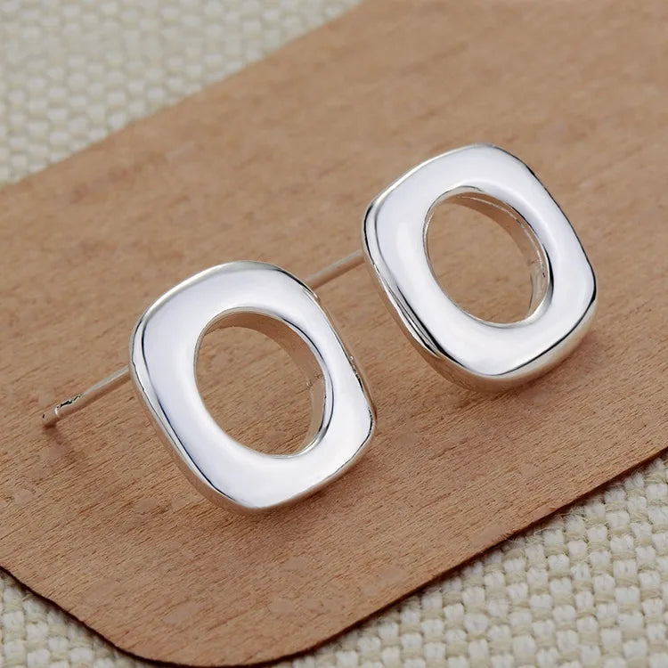 NEW 925 Sterling Silver Earrings Hot Hearts For Women Exquisite Student Girlfriend Jewelry Accessories Wedding Fashion Gift