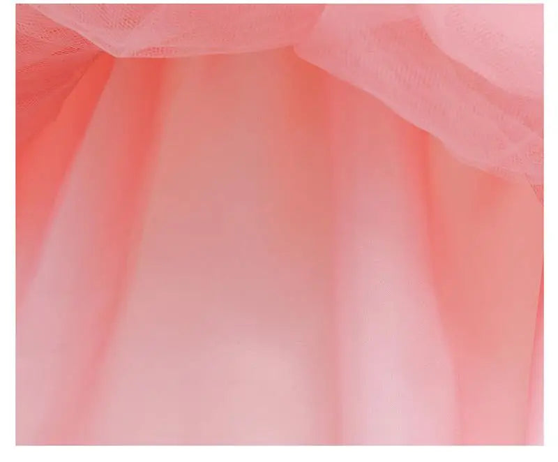 Flower Girl Princess Dress For Weddings Elegant Baby Girls Party Dresses 1st Birthday Children's Tutu Puffy Dress Prom Dress