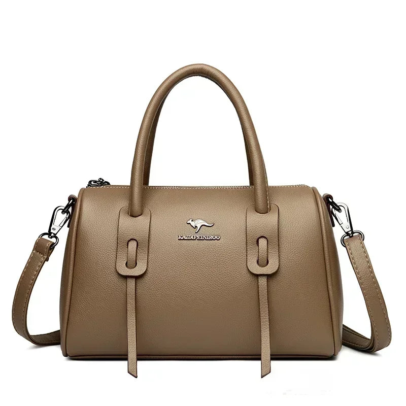 Luxury Handbags Women Bags Designer 3 Layers Soft Leather Shoulder Crossbody Sac Ladies Large Capacity Shopping Messenger Tote