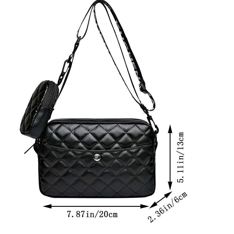 Neutral style shoulder bag for men and women, mother and child, single-layer pocket, solid color PU material