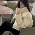 Women's Winter Parkas 2024 New Thick Streetwear All Match Ladies Down Cotton Jacket Comfortable Simple Short Female Warm Coat