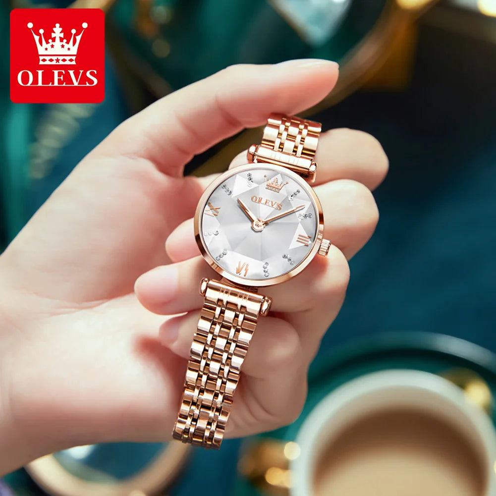 OLEVS Luxury Jewel часы женские наручные Waterproof stainless steel watches for woman Fashion Original reloj