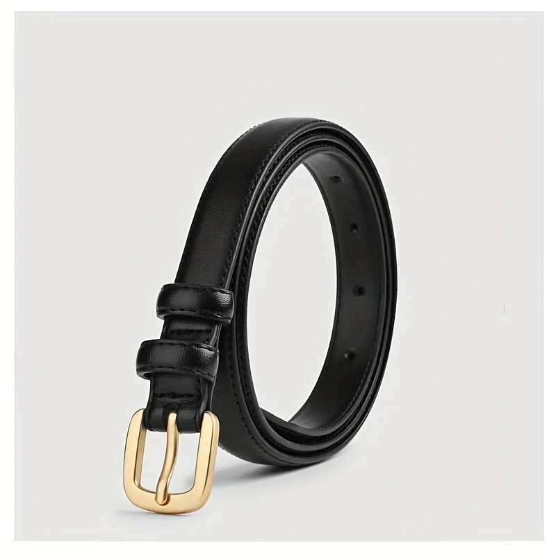 2-pack Casual Fashion Belt with Simple and High-end Feel, Needle Buckle Double Loop Belt Suitable for Daily Wear
