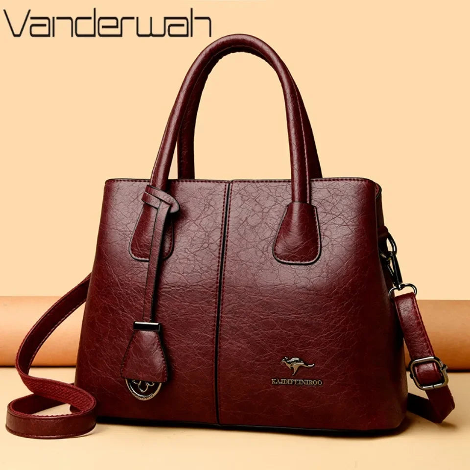 Women's PU Leather Handbags Ladies Large Tote Bag Female Square Shoulder Bags Bolsas Femininas Sac Fashion Crossbody Bags Purse