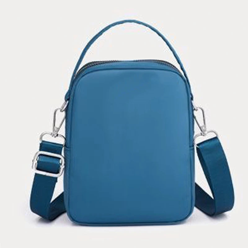 Oxford fabric crossbody bag, single shoulder strap, suitable for both men and women, versatile canvas small bag