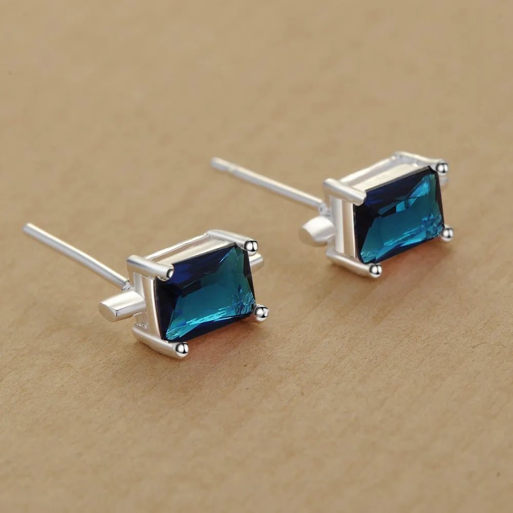NEW 925 Sterling Silver Earrings Hot Hearts For Women Exquisite Student Girlfriend Jewelry Accessories Wedding Fashion Gift