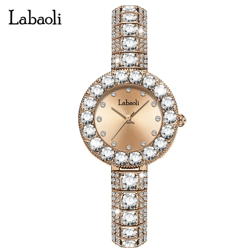 New Women's Wristwatch Retro Diamond Bracelet Business Ladies Luxury Watches Simple Gorgeous Quartz Watch
