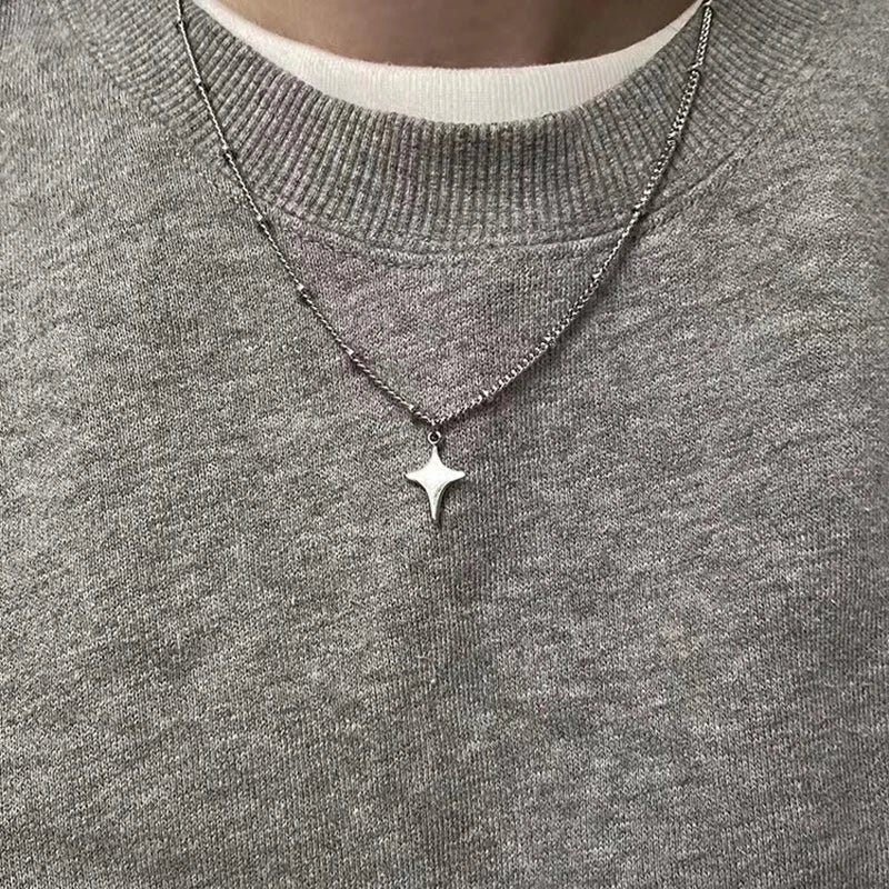 Exquisite Stainless Steel Juice Box Pendant Necklace Personality Hip Hop Necklace Hoodie Accessories Fashion Jewelry For Couples