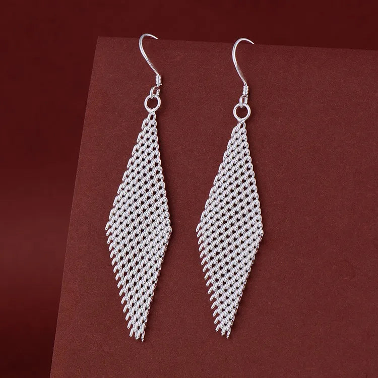 NEW 925 Sterling Silver Earrings Hot Hearts For Women Exquisite Student Girlfriend Jewelry Accessories Wedding Fashion Gift