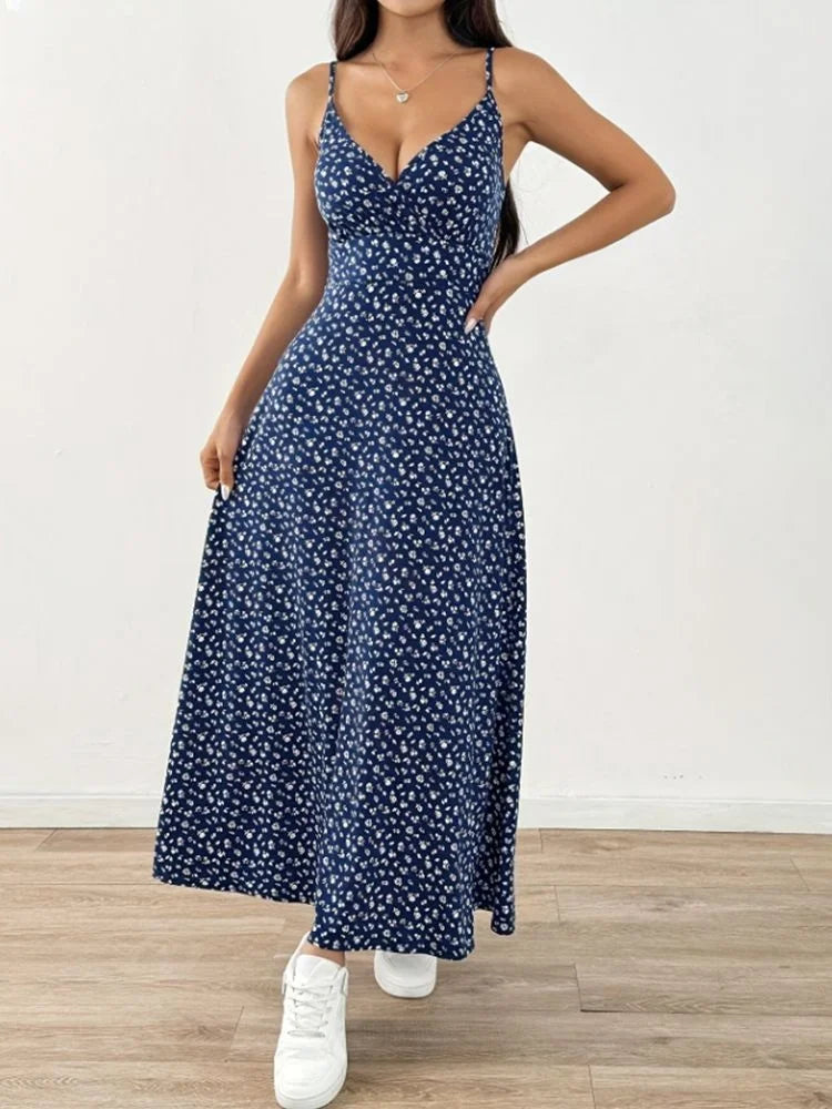 Halter Dress Set Long Dresses For Women Backless Slim Vestidos Elegant Ladies Skirt Summer Beach Skirts Sexy Party Dress