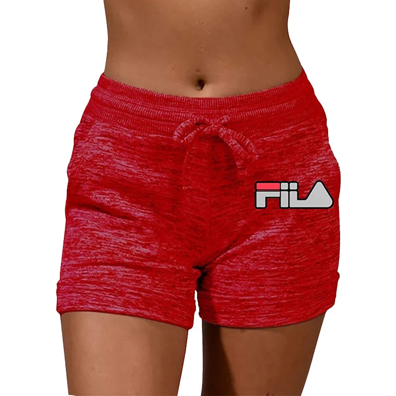 Nordic Letter Yoga Shorts | Abstract FIIA-Inspired Print Workout Pants | Breathable Quick-Dry Gym Wear 5 Sizes 5 Colors