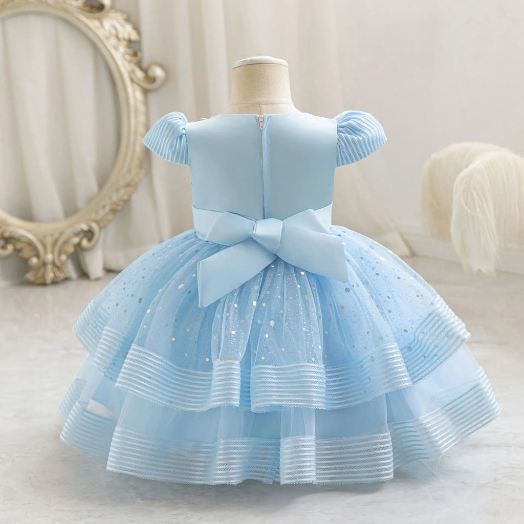 Toddler Girls Elegant Dresses Baptism Wedding Costumes 2Years Girls Birthday Party Princess Dress Bridesmaid Gown Baby Vestidos