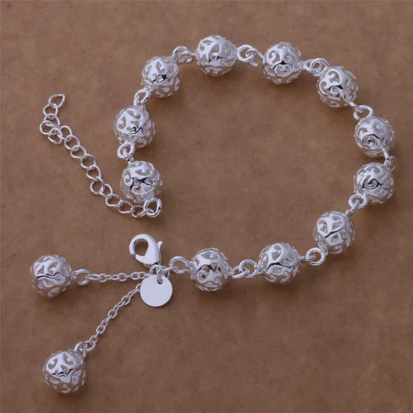 New 925 Sterling Silver Bracelet Bead High Quality Romance Chain For Women Fashion Engagement Party Wedding Jewelry Gift