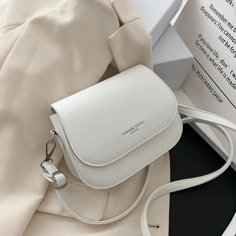 Saddle bag women's crossbody bag bag girl, summer simple fashion trend, foreign shoulder bag women