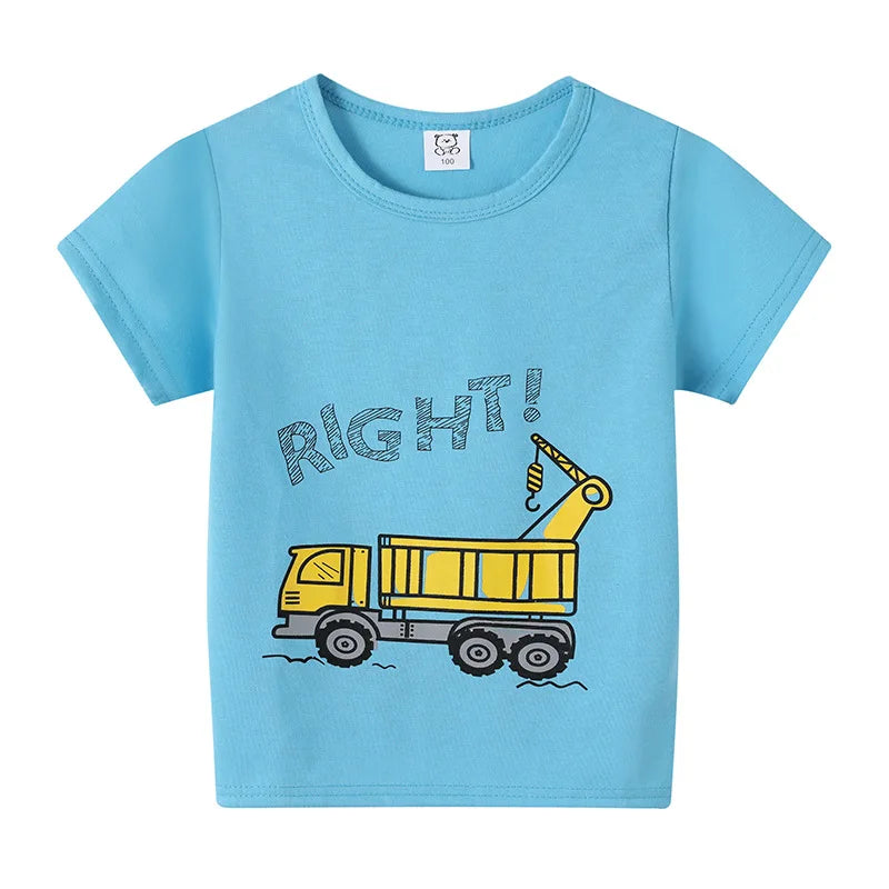Children's Clothing Boys Girls T-Shirt Kids Clothes Cartoon Summer Tops Long Sleeve Baby Clothing Spring Cotton Ropa De Niña