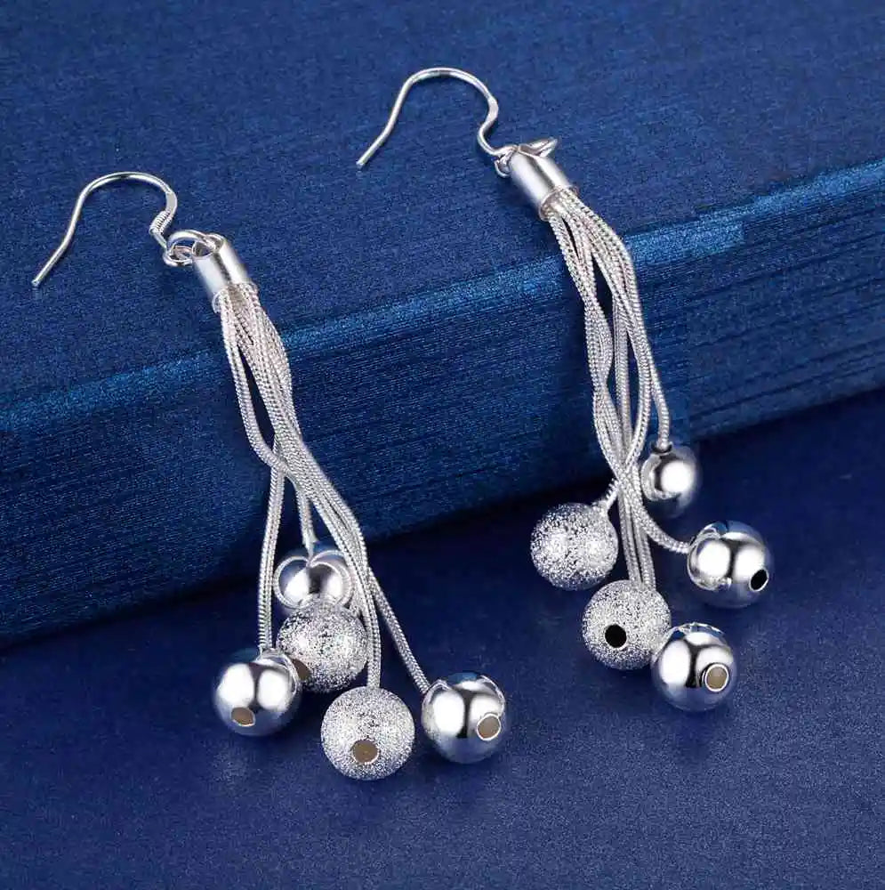 NEW 925 Sterling Silver Earrings Hot Hearts For Women Exquisite Student Girlfriend Jewelry Accessories Wedding Fashion Gift