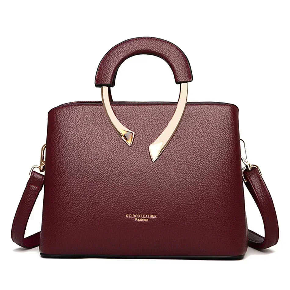 Luxury Handbags Women Bags Designer 3 Layers Soft Leather Shoulder Crossbody Sac Ladies Large Capacity Shopping Messenger Tote