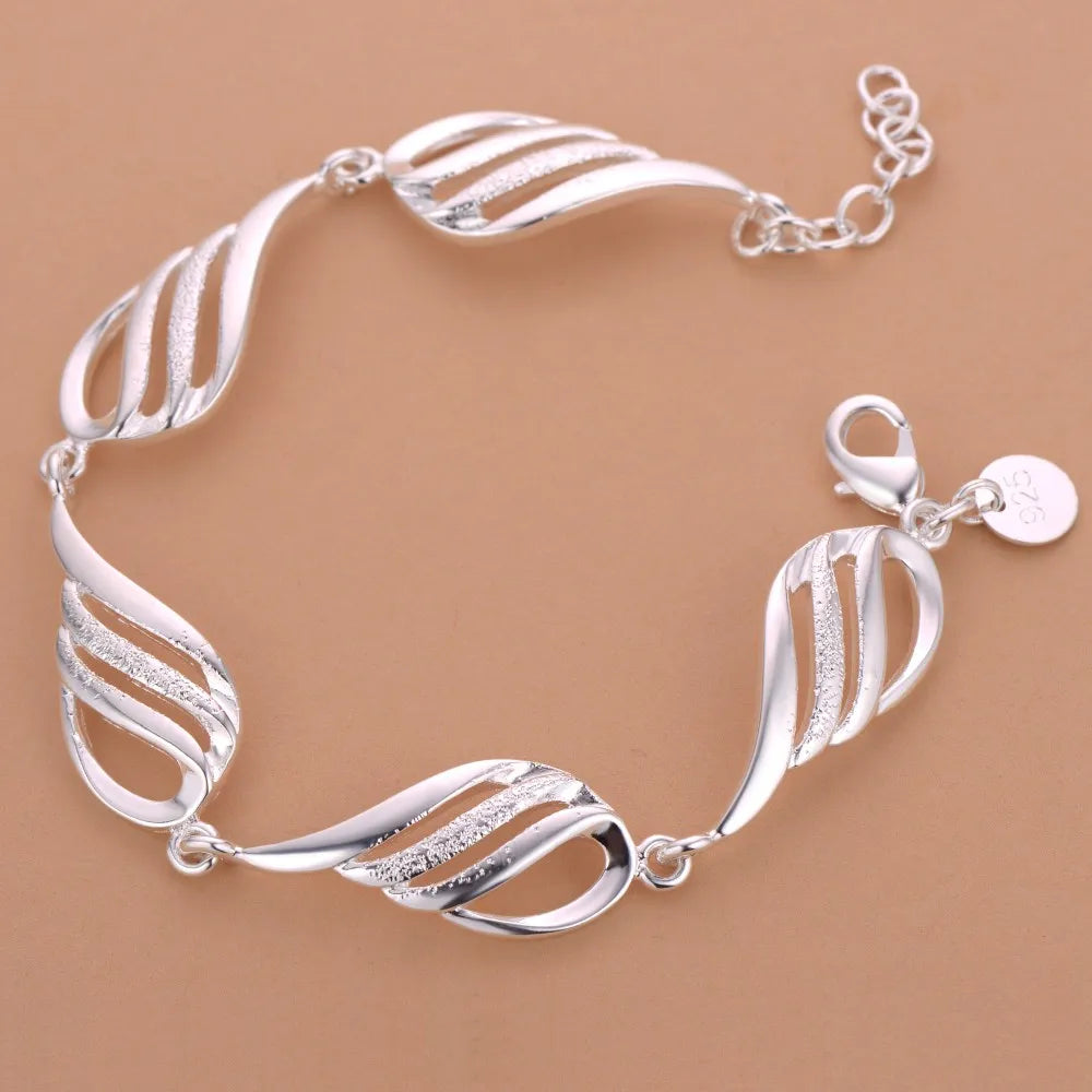 New 925 Sterling Silver Bracelet Bead High Quality Romance Chain For Women Fashion Engagement Party Wedding Jewelry Gift