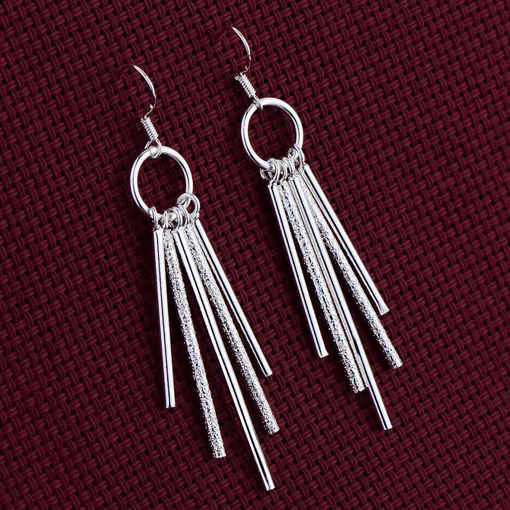 NEW 925 Sterling Silver Earrings Hot Hearts For Women Exquisite Student Girlfriend Jewelry Accessories Wedding Fashion Gift