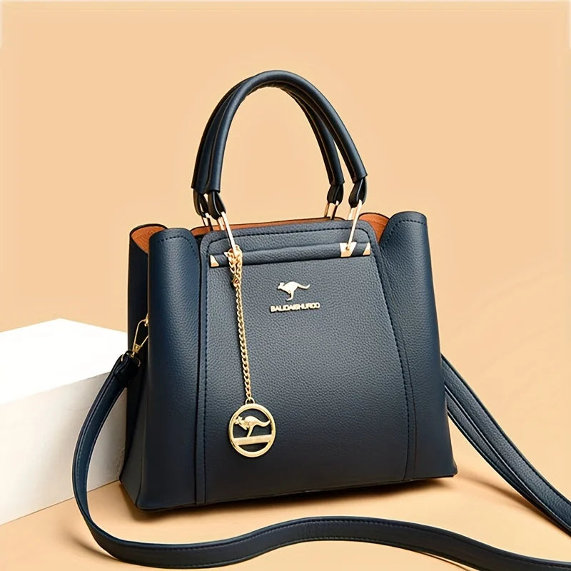 [Chic Tote Bag] Versatile Chic Black Tote Bag for Women | Polyester Lined, Zip Closure, Casual Style - Perfect for Everyday Use