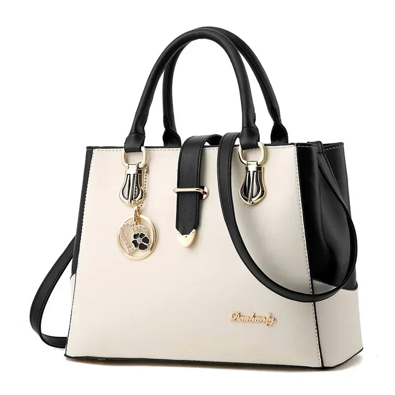 JBTP Sweet Handbags for Women New Fashion Designer PU Leather Shoulder Bags Female Top-Handle Tote Crossbody Messenger Bag