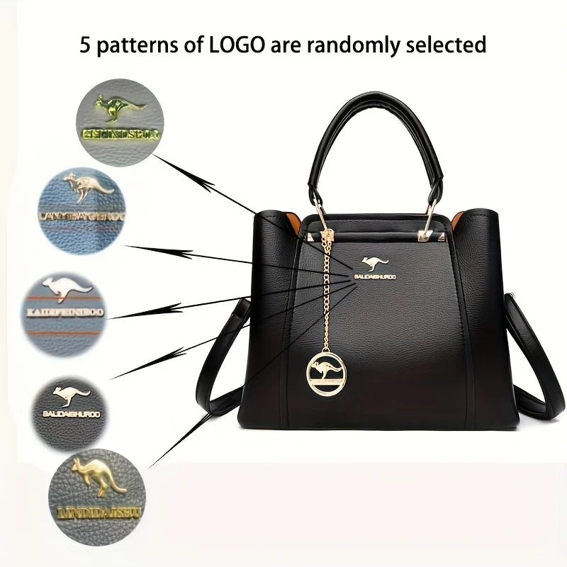 [Chic Tote Bag] Versatile Chic Black Tote Bag for Women | Polyester Lined, Zip Closure, Casual Style - Perfect for Everyday Use